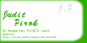 judit pirok business card